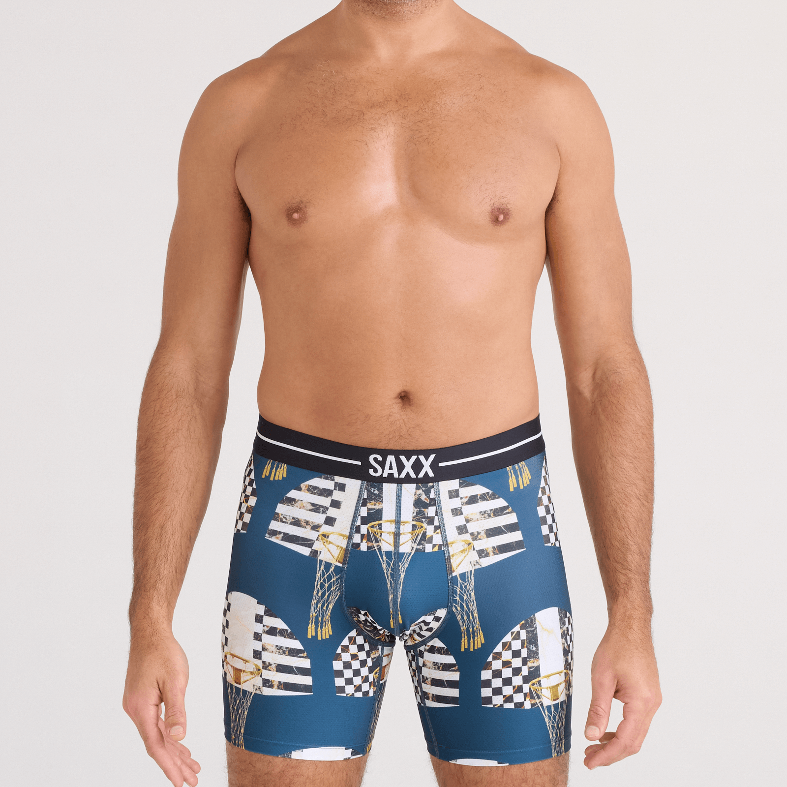 Saxx Underwear Volt Breathable Mesh Boxer Brief 6" - Off the Chain Rich Teal
