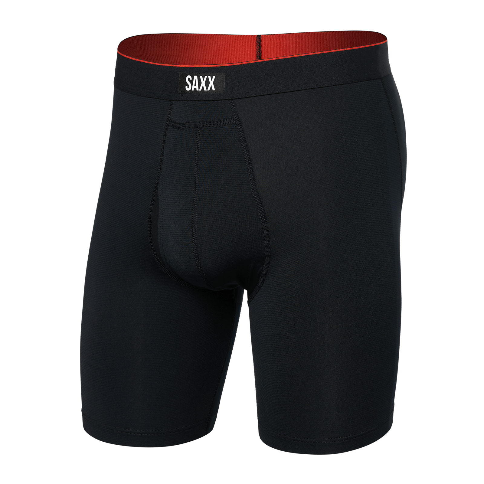Saxx Multi-Sport Mesh Performance Long Boxer Brief 8" - Black