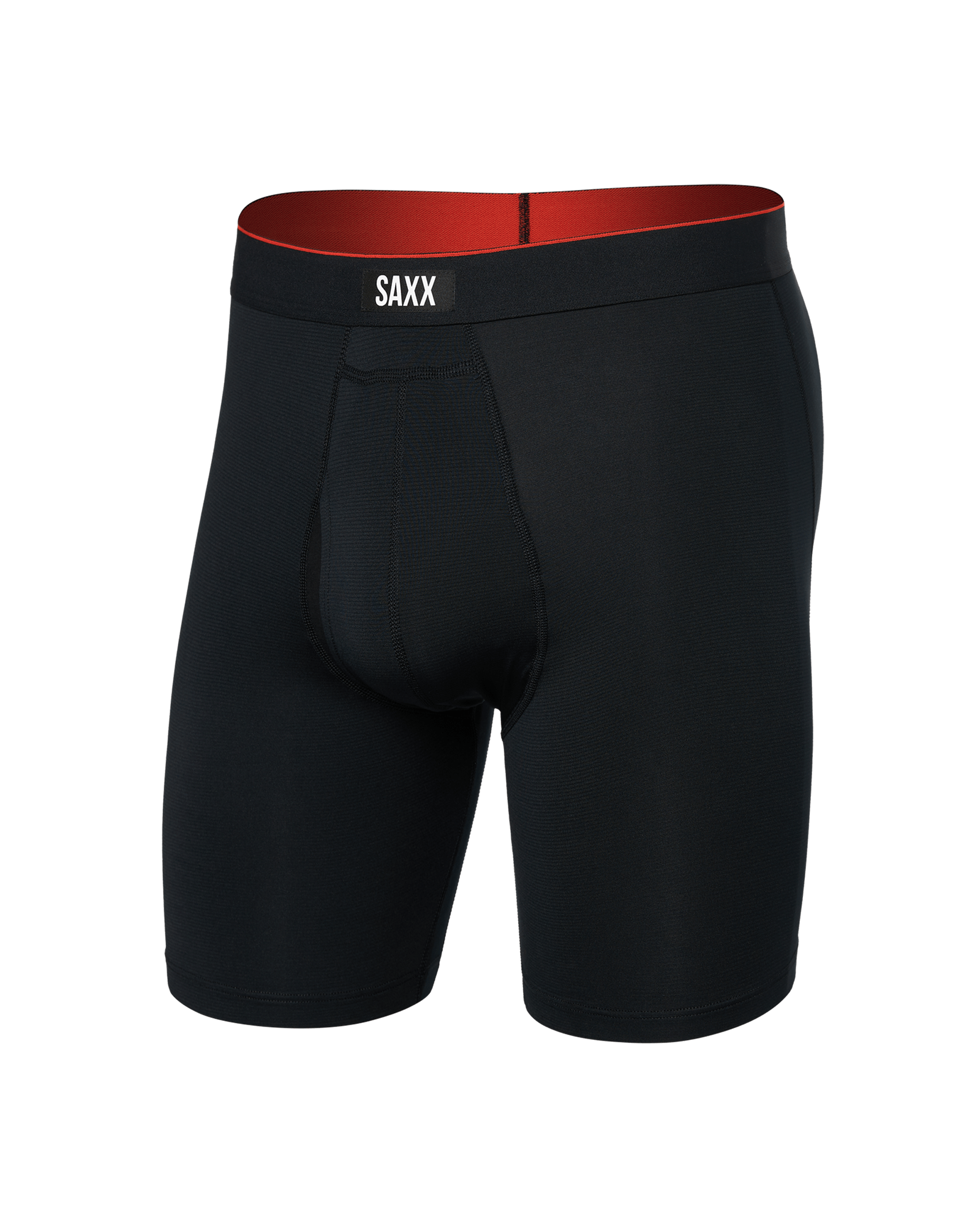 Saxx Multi-Sport Mesh Performance Long Boxer Brief 8" - Black