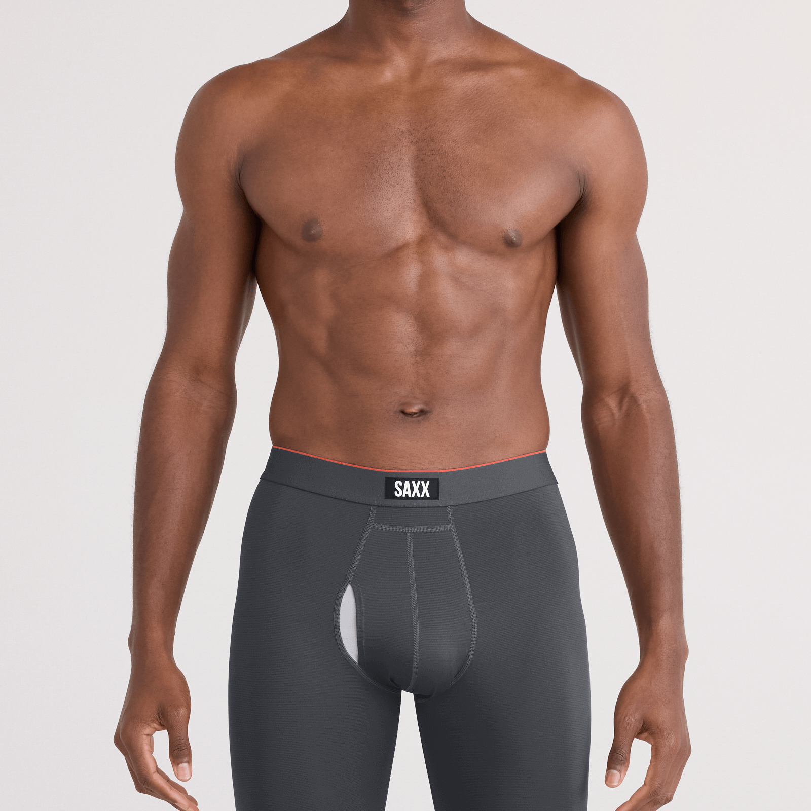 Saxx Multi-Sport Mesh Performance Long Boxer Brief 8" - Turbulence