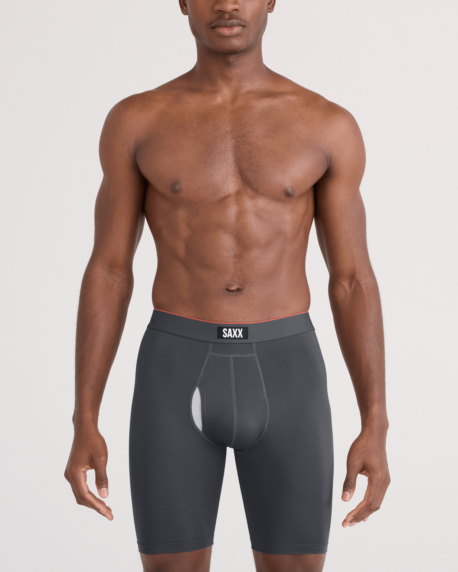 Saxx Multi-Sport Mesh Performance Long Boxer Brief 8" - Turbulence