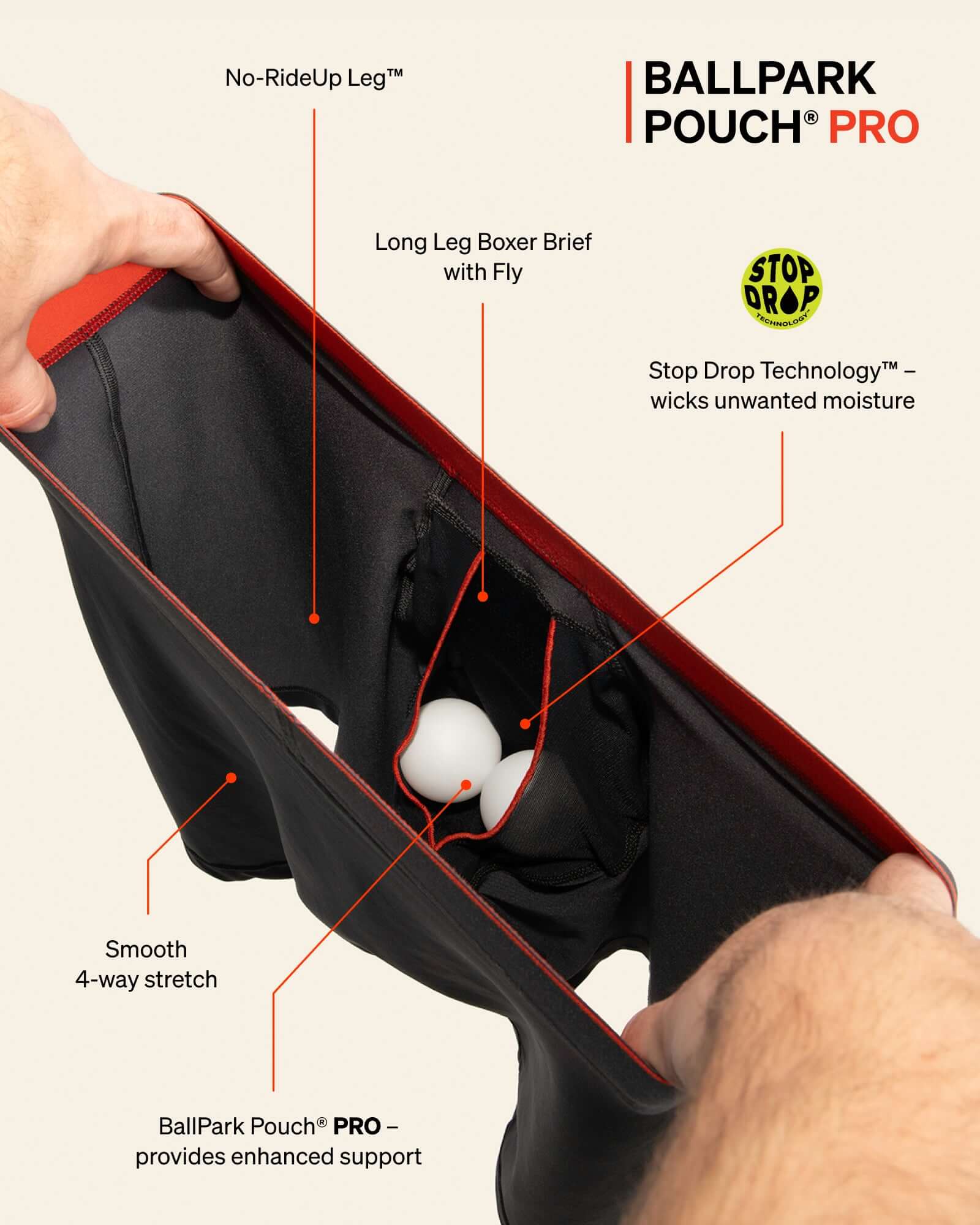 Saxx Multi-Sport Mesh Performance Long Boxer Brief 8" - Black