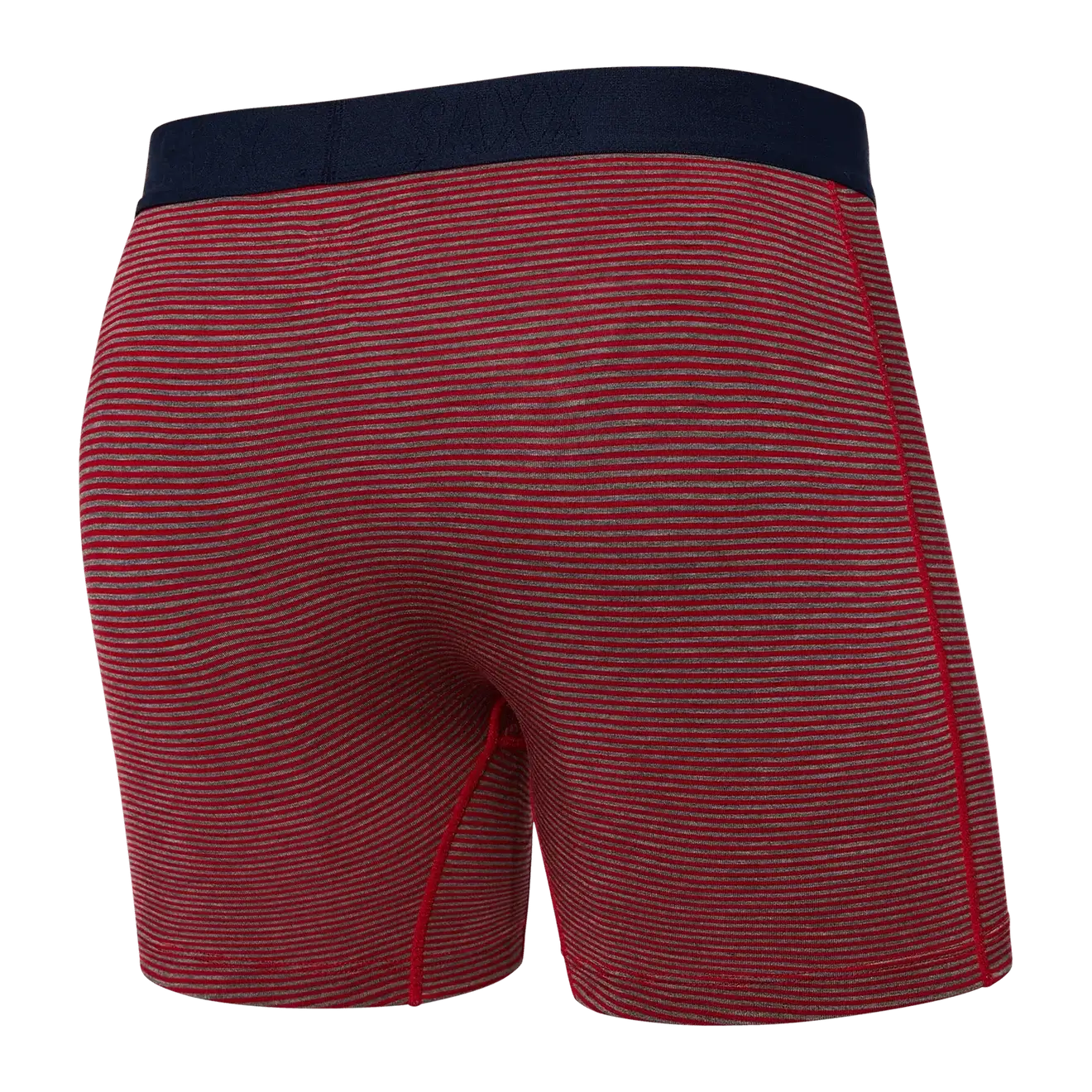 Saxx Vibe Supersoft 1 Pack Boxer Briefs - Mini Stripe, Cherry