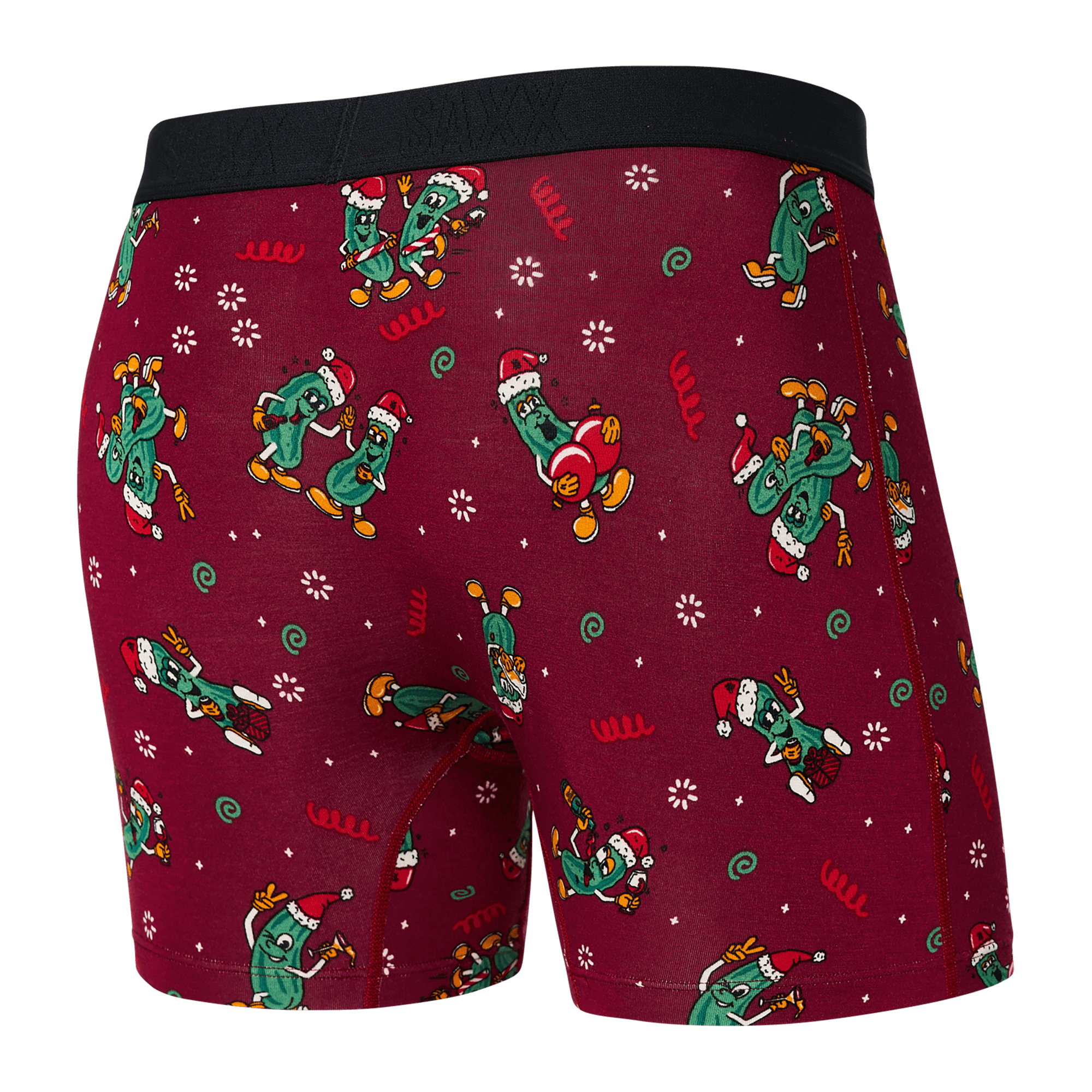 Saxx Underwear Vibe Supersoft 1 Pack Boxer Briefs - Pickled Merlot