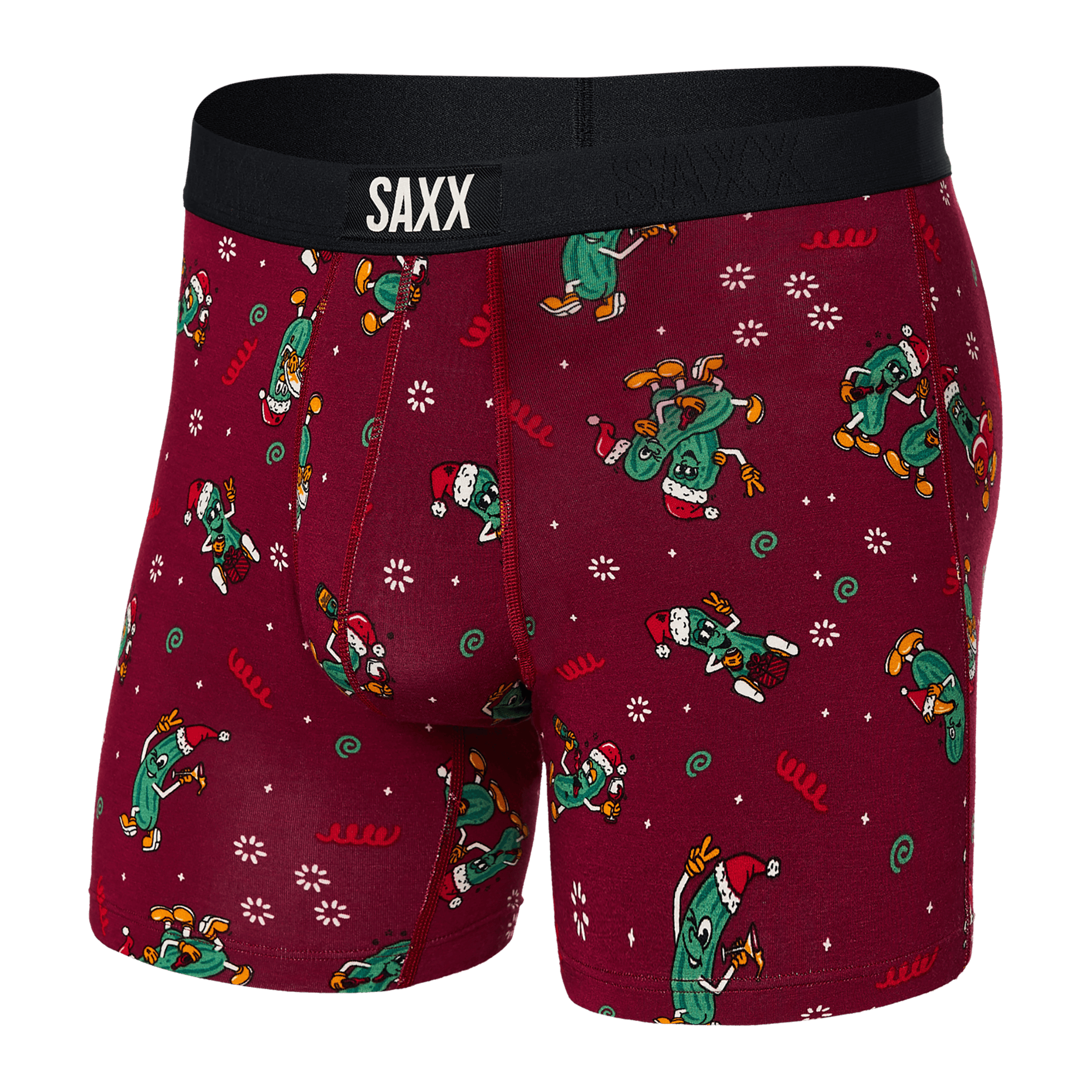 Saxx Underwear Vibe Supersoft 1 Pack Boxer Briefs - Pickled Merlot