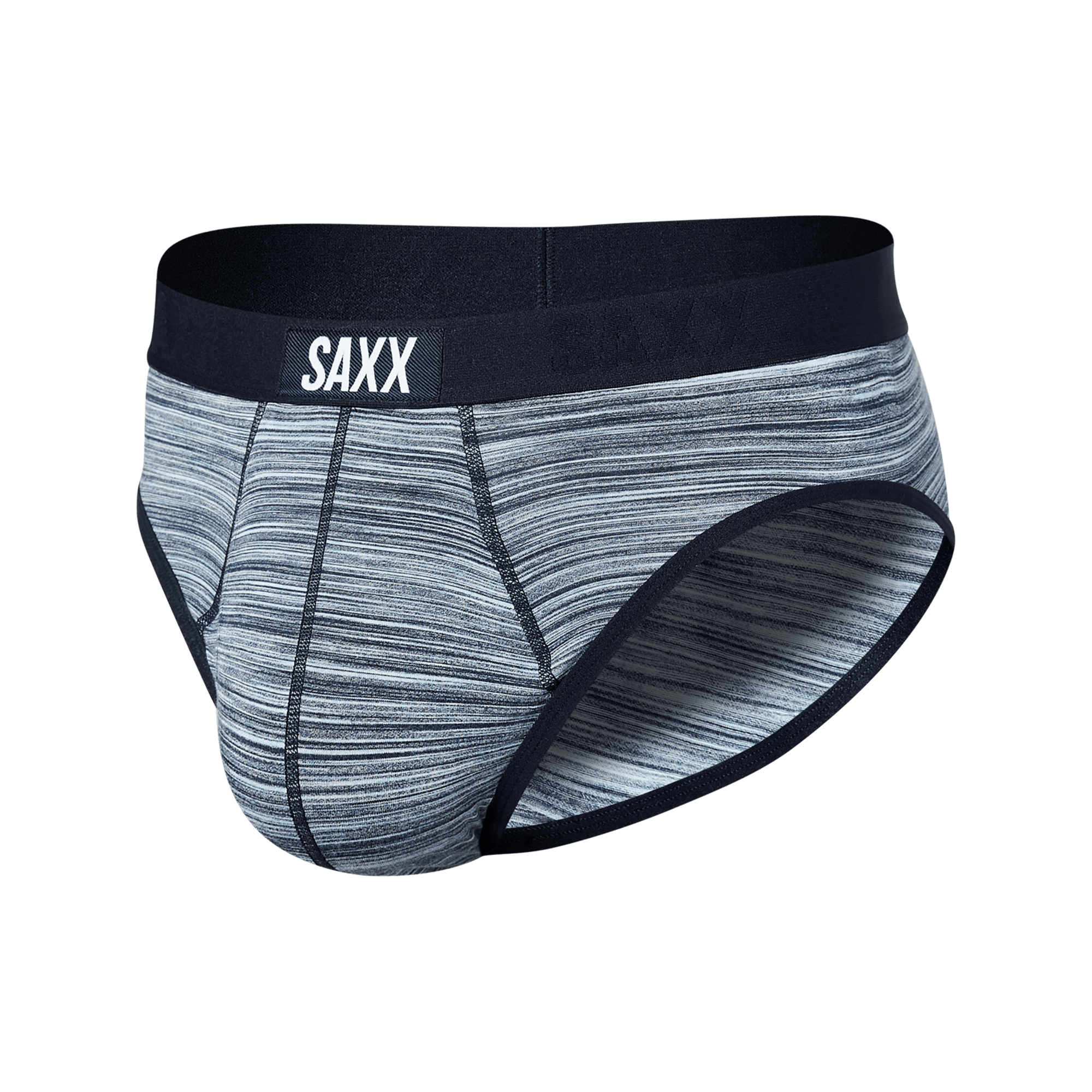 Saxx Ultra Super Soft 1 Pack Briefs - Blue / Spacedye Heather