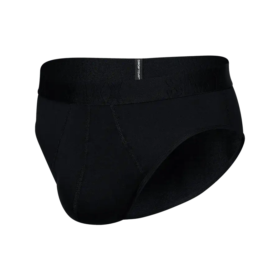 Saxx Underwear DROPTEMP™ Cooling Cotton 1 Pack Briefs - Black