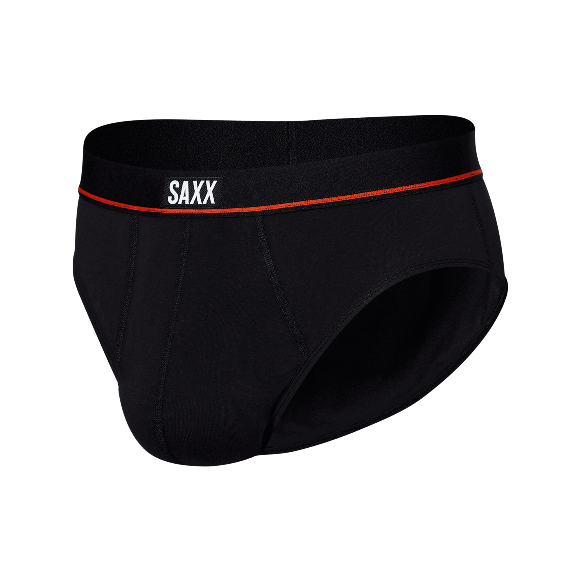 SAXX Non Stop Stretch Cotton Men’s Briefs 3 Pack – Black/Navy/White