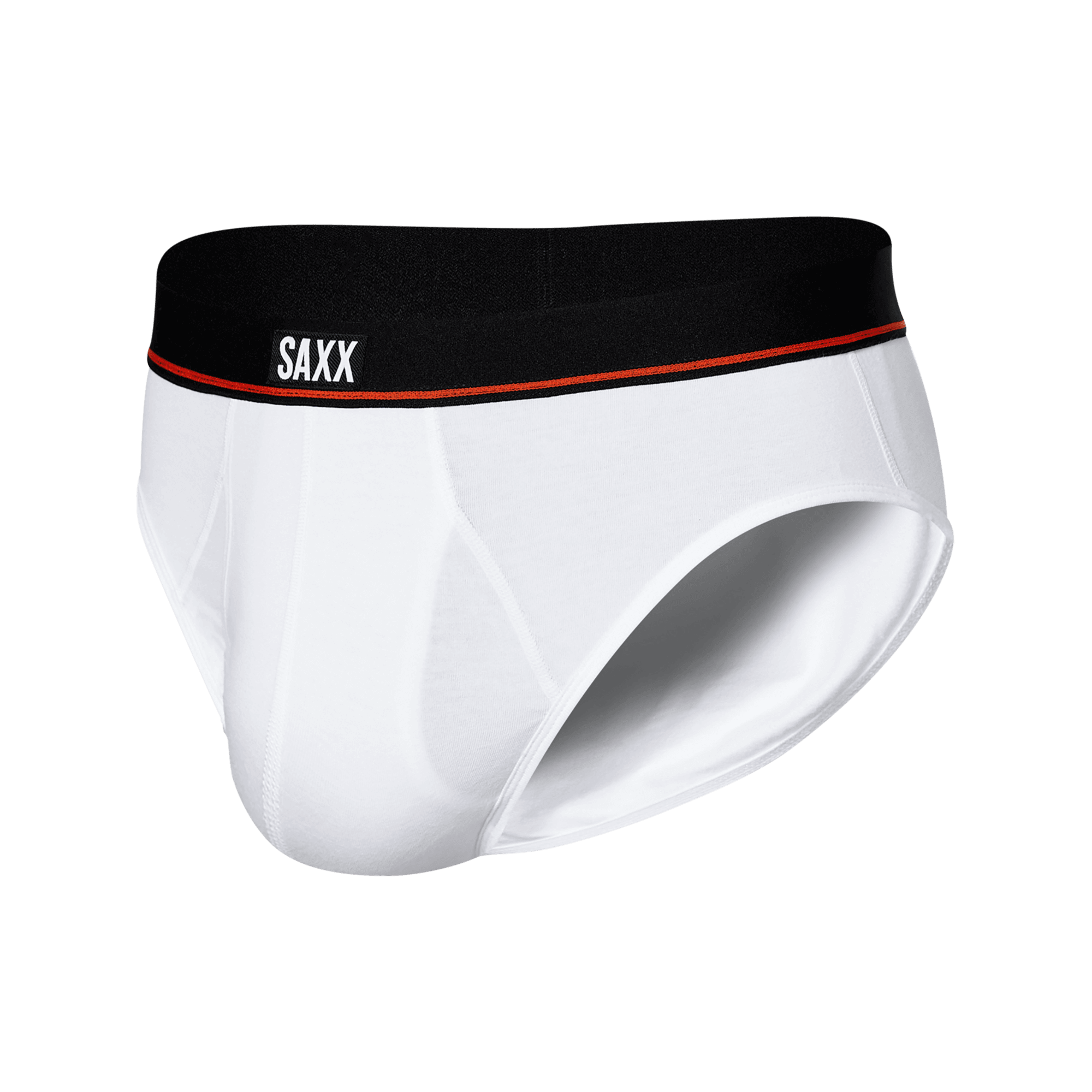 SAXX Non Stop Stretch Cotton Men’s Briefs 3 Pack – Black/Navy/White