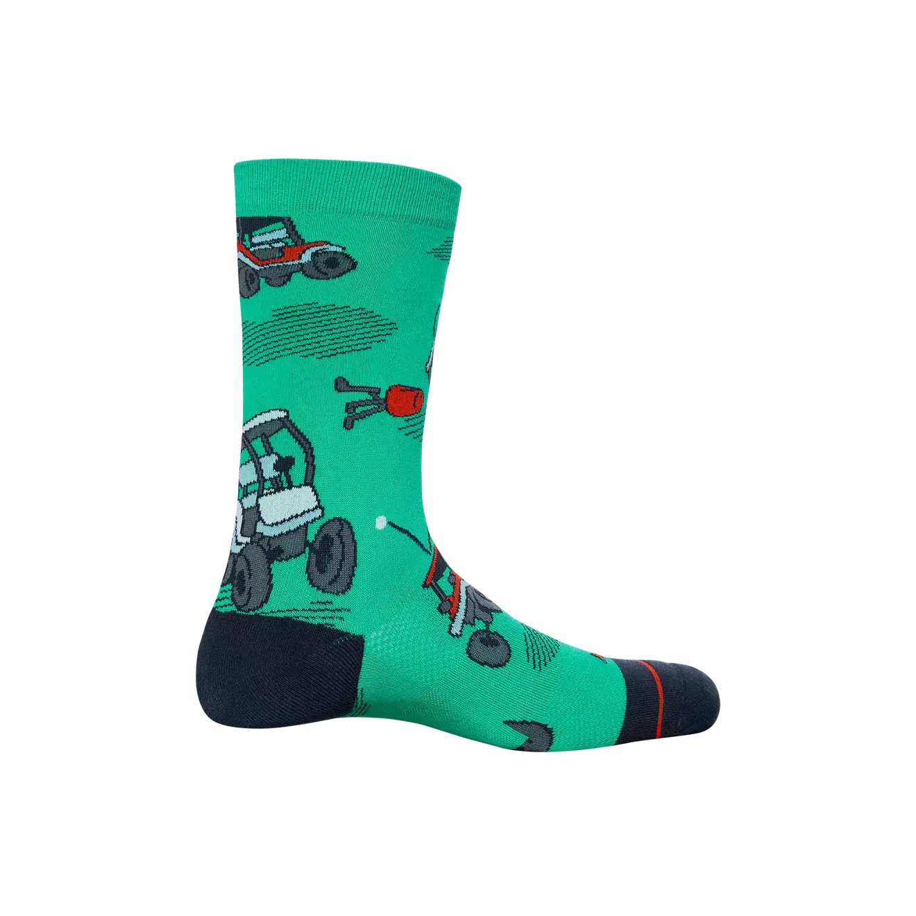 Saxx Whole Pakage 1 Pack Crew Socks - Off Course Carts - Green