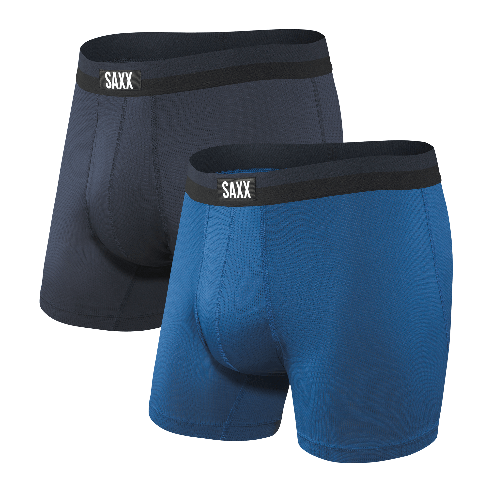 Saxx Sport Mesh 2 Pack Boxer Briefs - Navy / City Blue