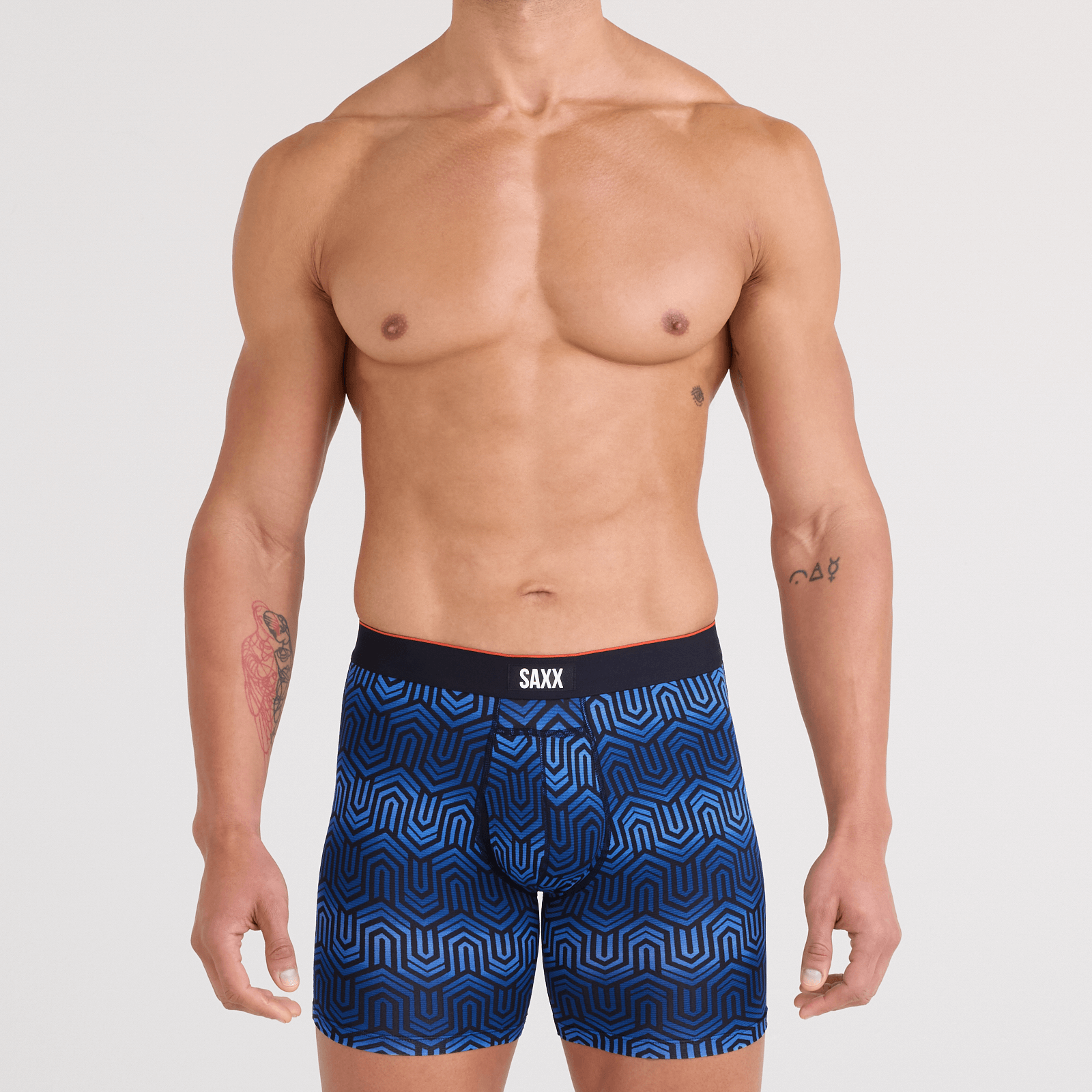 SAXX Multi-Sport Performance 2-Pack Boxer Briefs 6" – Chain of Command / Black