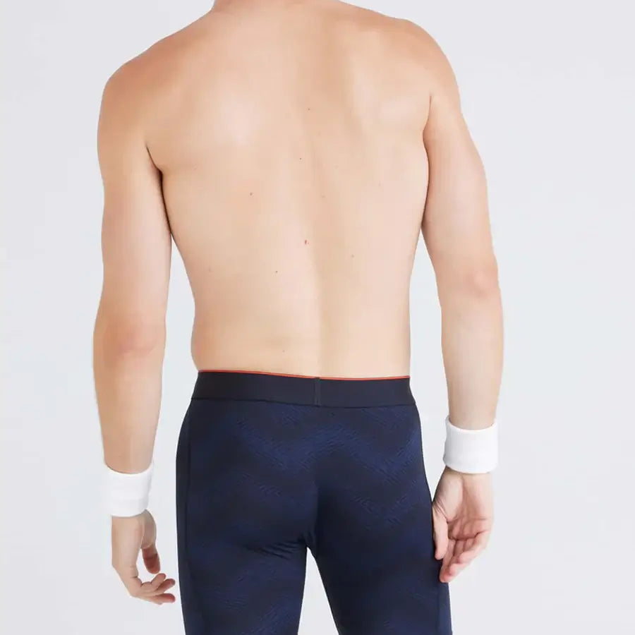 Saxx Underwear - Multi-Sport Performance Boxer Brief 6" - Full Tilt Chevron/Black