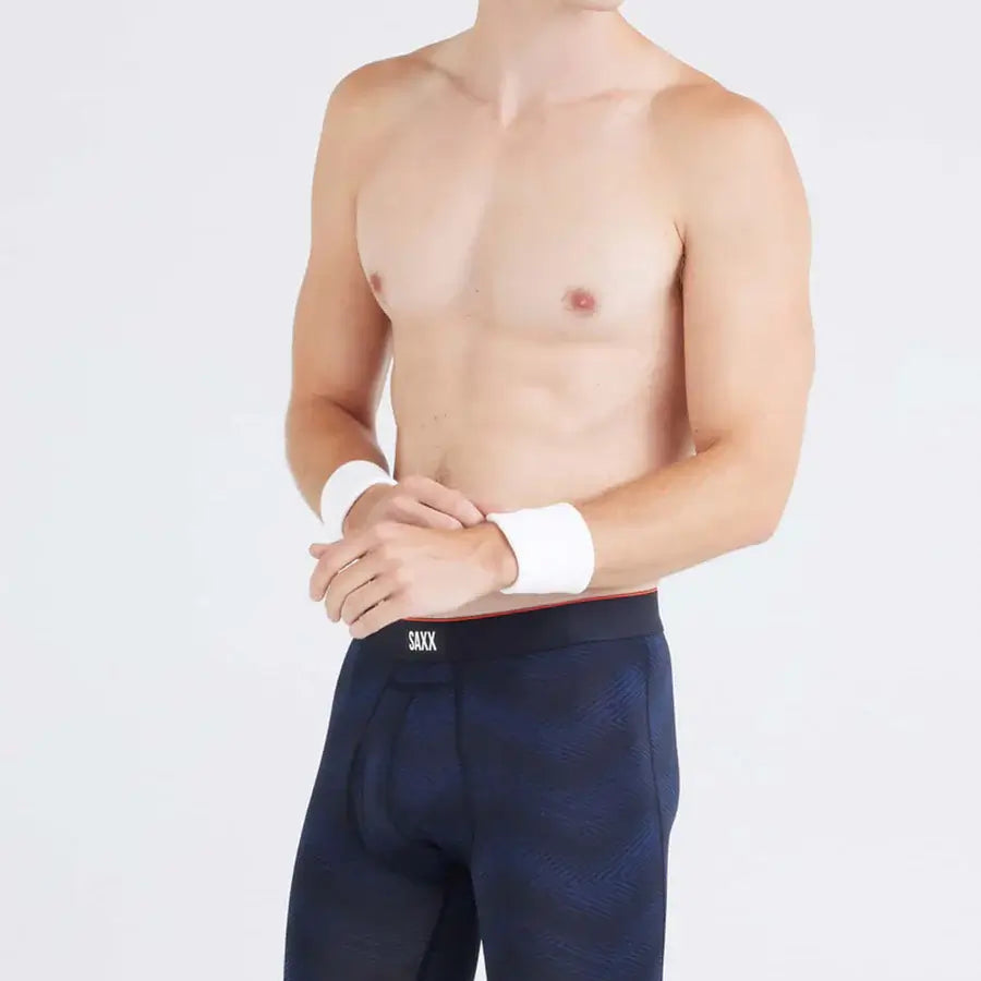 Saxx Underwear - Multi-Sport Performance Boxer Brief 6" - Full Tilt Chevron/Black