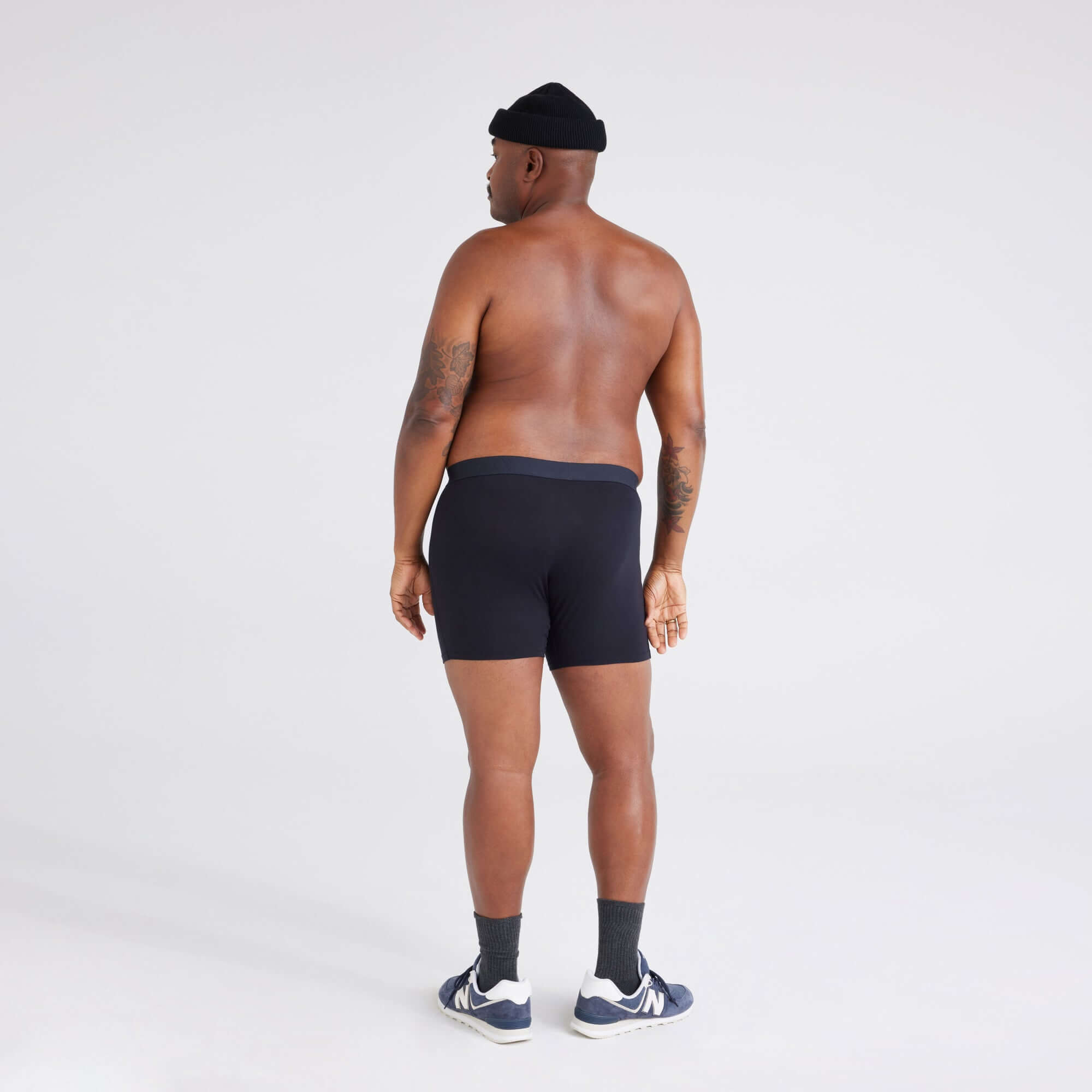 Saxx Ultra Super Soft (2 Pack) Comfort Blend Boxer Brief 5" - Black / Grey