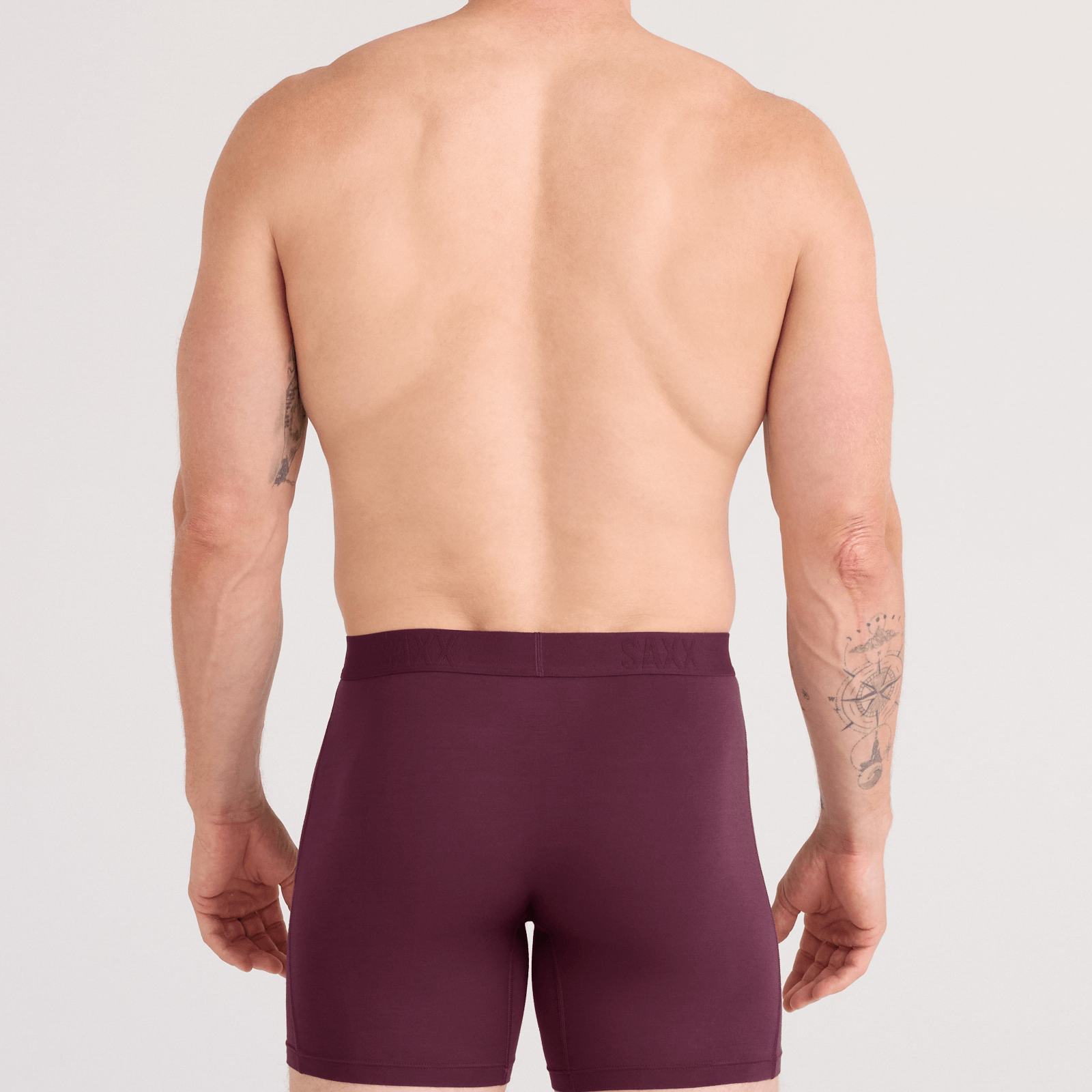 Saxx Vibe Xtra 2-Pack Soft Comfort Boxer Brief 6" – Maroon, Washed Indigo