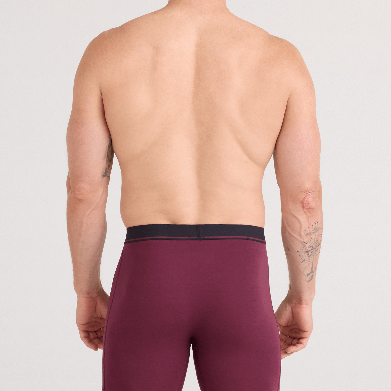SAXX Essential Cotton Boxer Brief Fly 3-Pack – Tradewinds / Indigo / Maroon