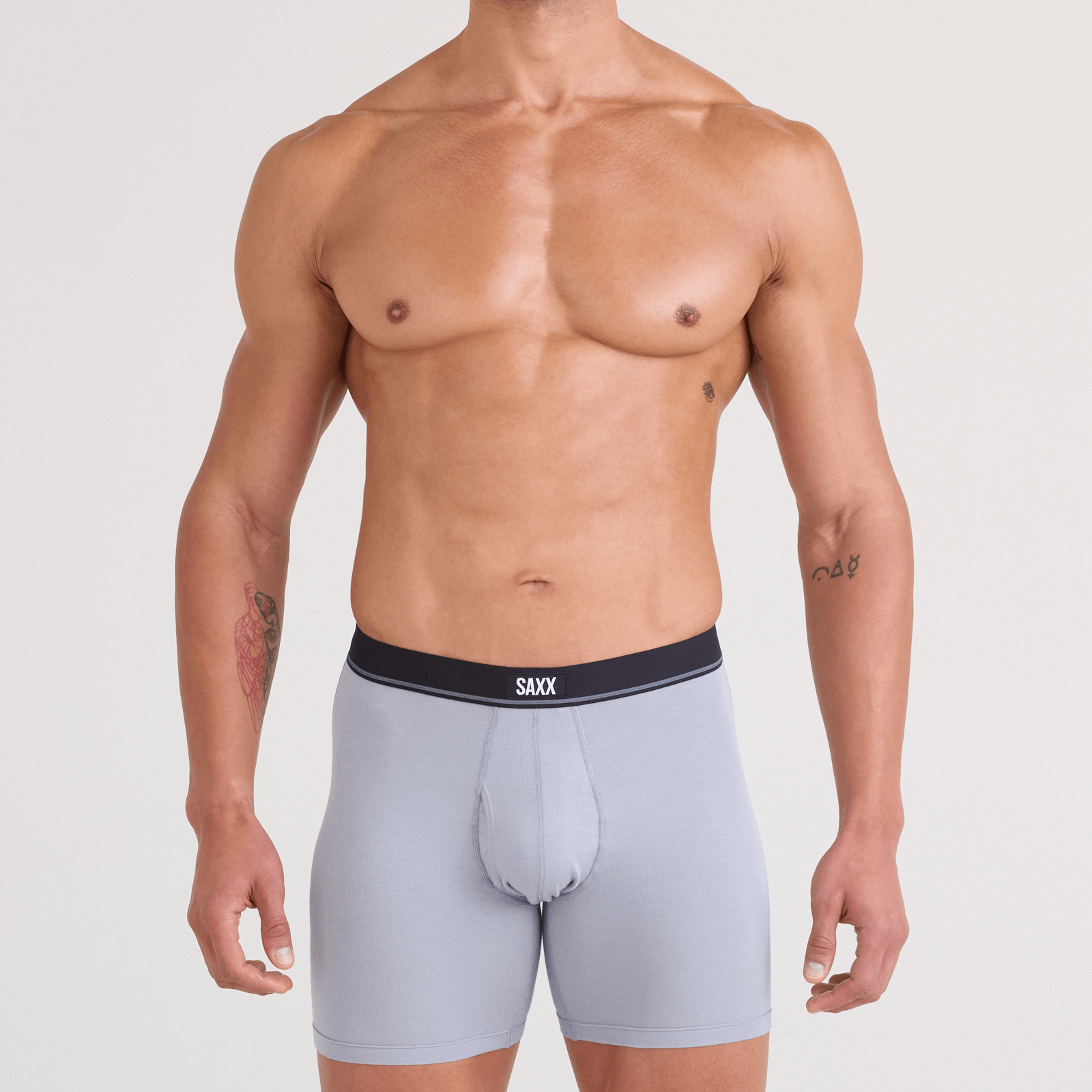 SAXX Essential Cotton Boxer Brief Fly 3-Pack – Tradewinds / Indigo / Maroon