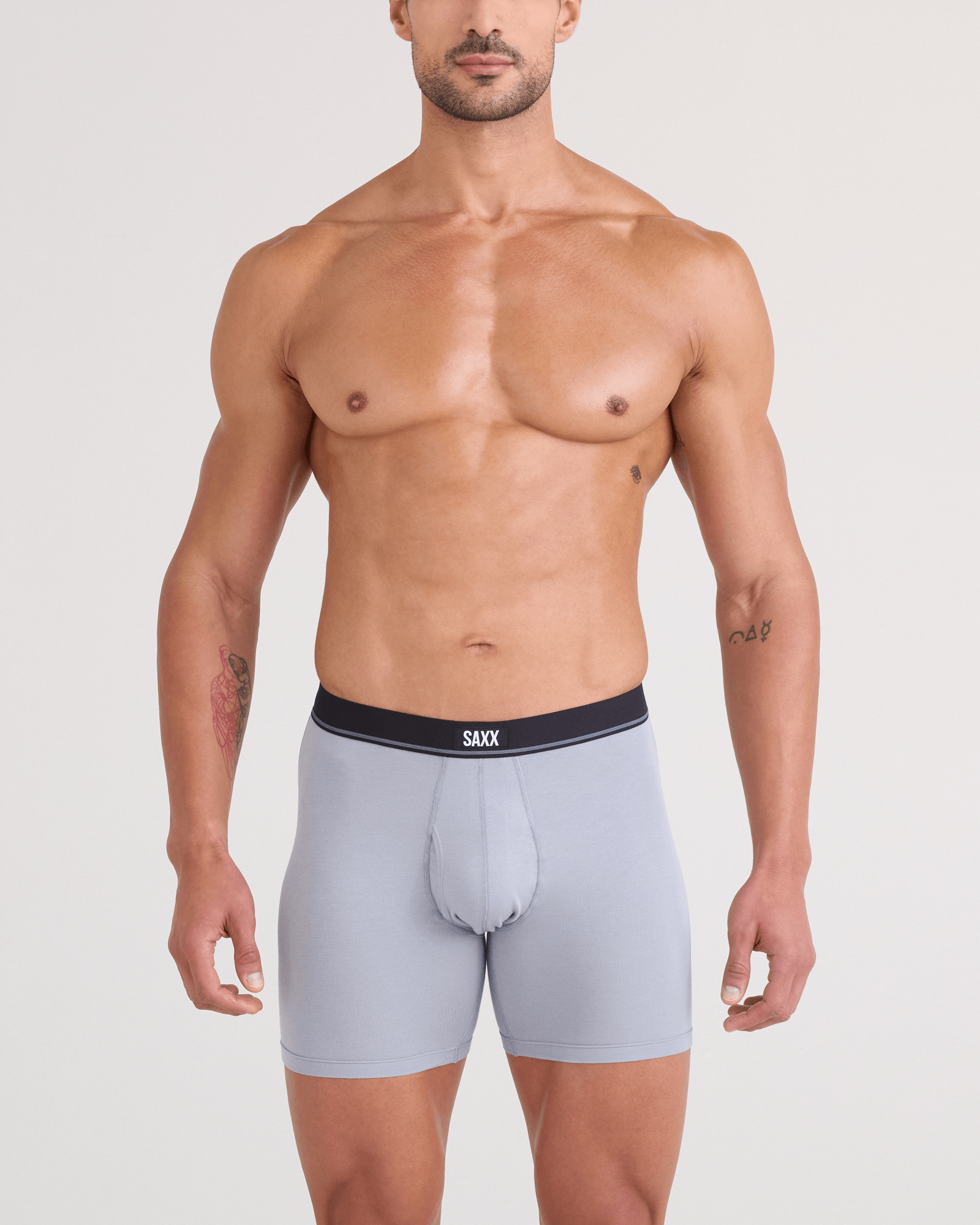 SAXX Essential Cotton Boxer Brief Fly 3-Pack – Tradewinds / Indigo / Maroon