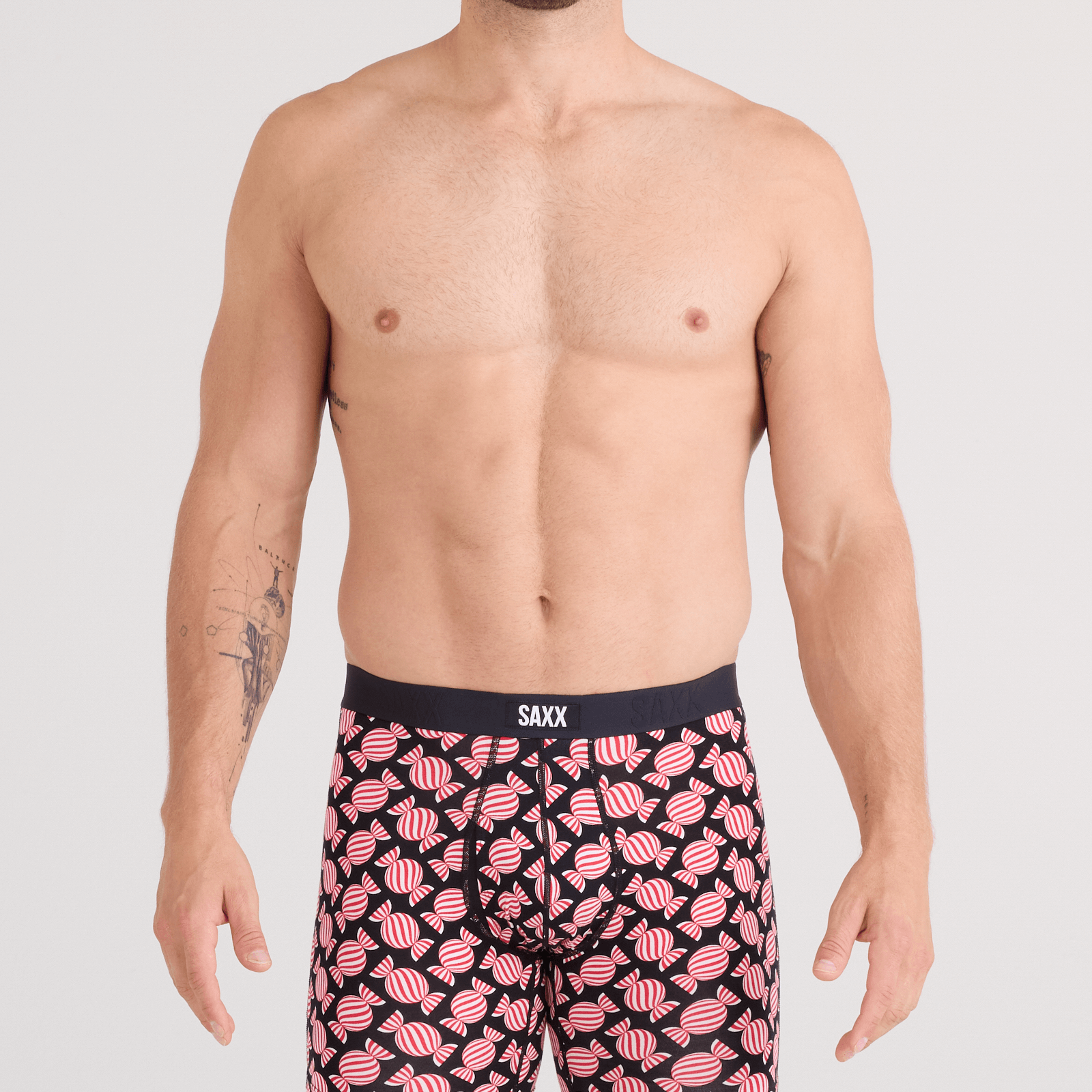 Saxx Vibe Xtra 3 Pack Soft Comfort Boxer Brief 6" – Sweet Stripe / Check WB / Black