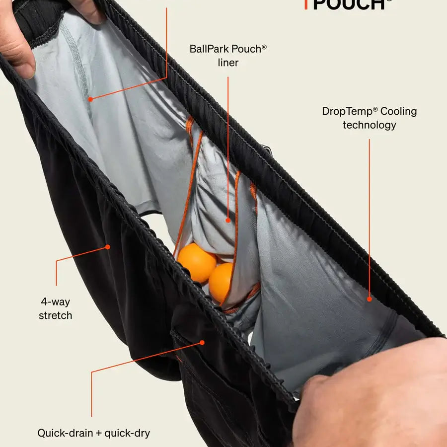 Saxx Oh Buoy 2N1 Stretch Swim Trunk 5" with liner - Diamondhead-Black