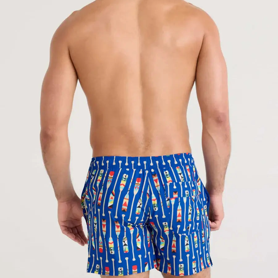 Saxx Oh Buoy 2N1 Stretch Swim Trunk 5" with liner - Oartiz-Blue