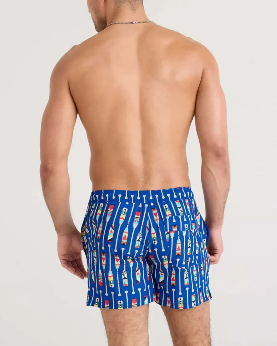 Saxx Oh Buoy 2N1 Stretch Swim Trunk 5" with liner - Oartiz-Blue