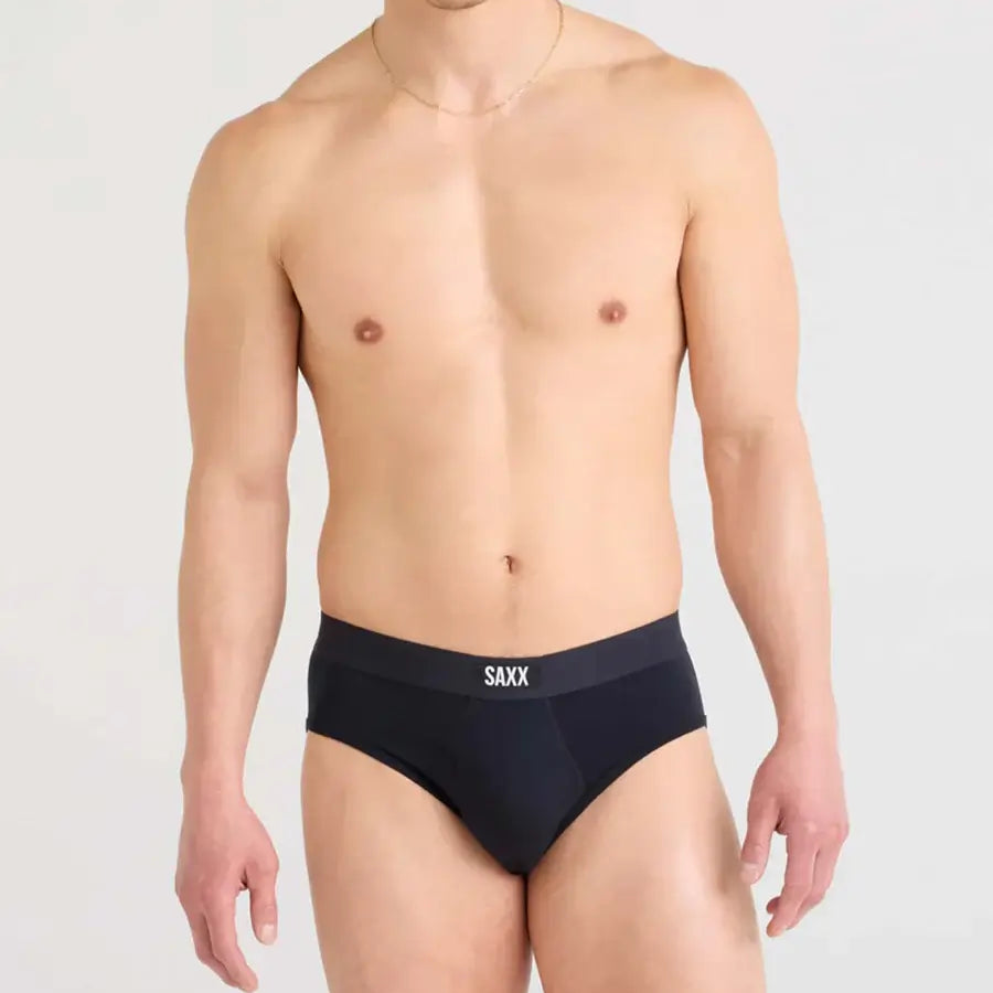 SAXX Vibe Xtra Brief – Soft Comfort with BallPark Pouch® & Fly - Black