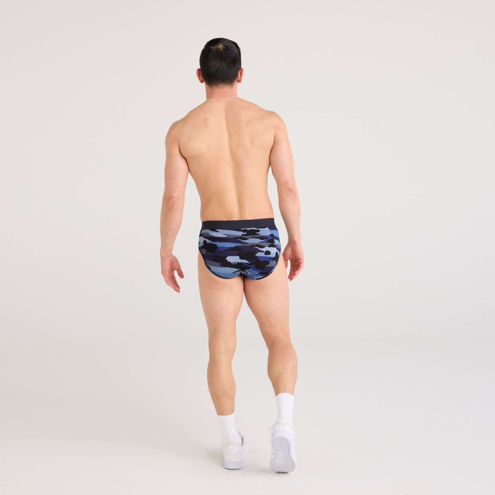 Saxx Underwear Vibe Xtra 1 Pack Briefs - Cloudbank Camo-Navy