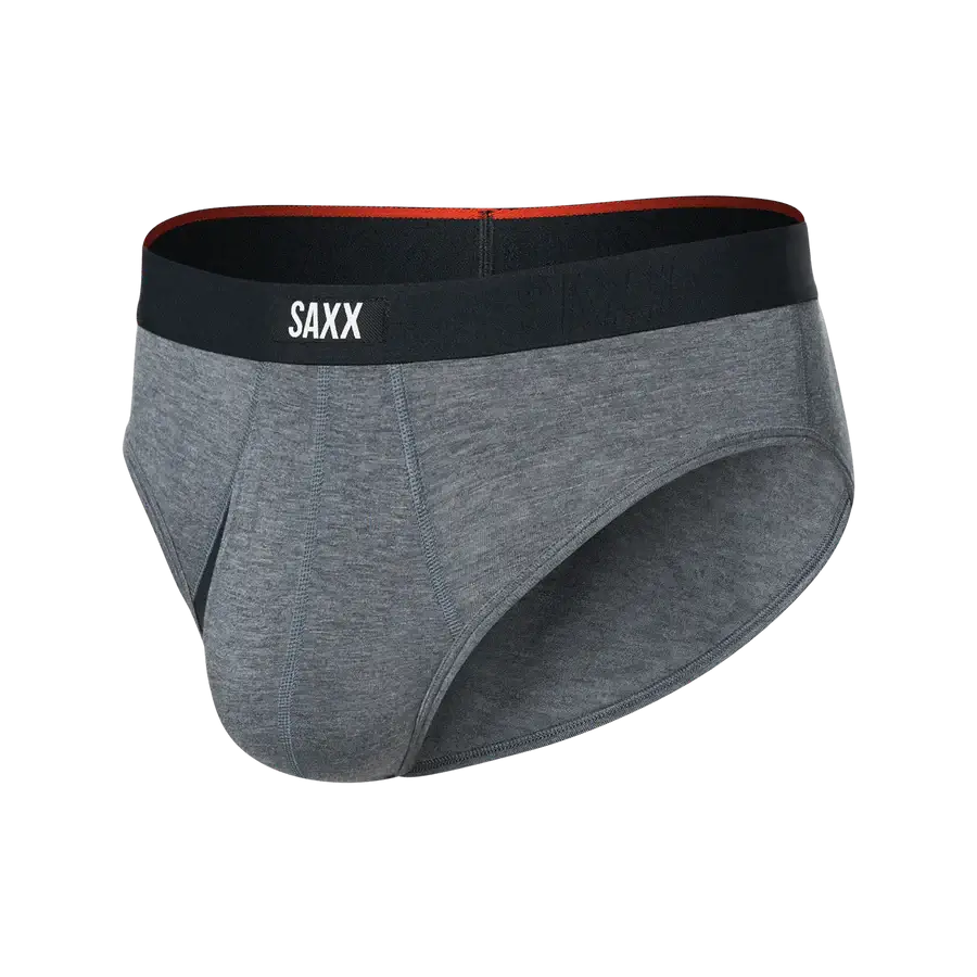 Saxx Underwear Vibe Xtra 1 Pack Soft Comfort Briefs - Dark Grey Heather