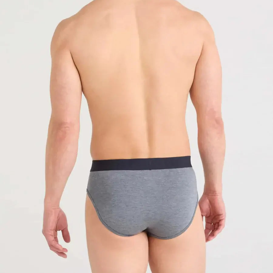 Saxx Underwear Vibe Xtra 1 Pack Soft Comfort Briefs - Dark Grey Heather