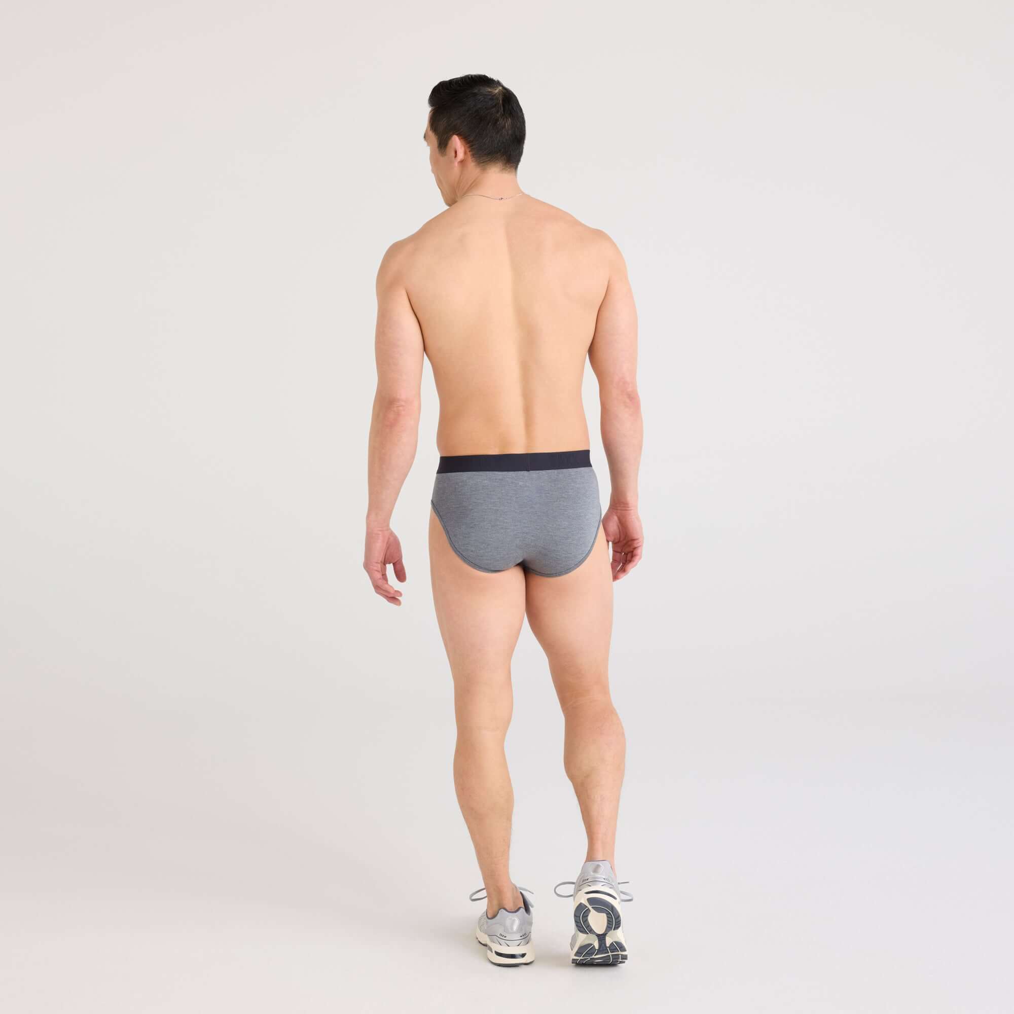 Saxx Underwear Vibe Xtra 1 Pack Soft Comfort Brief - Dark Grey Heather