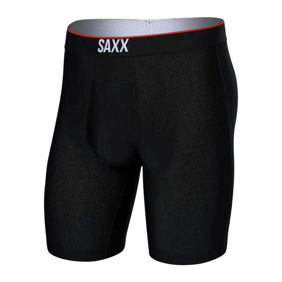 Saxx Underwear Training Short Light-Compression Mesh Long Boxer Brief 7"