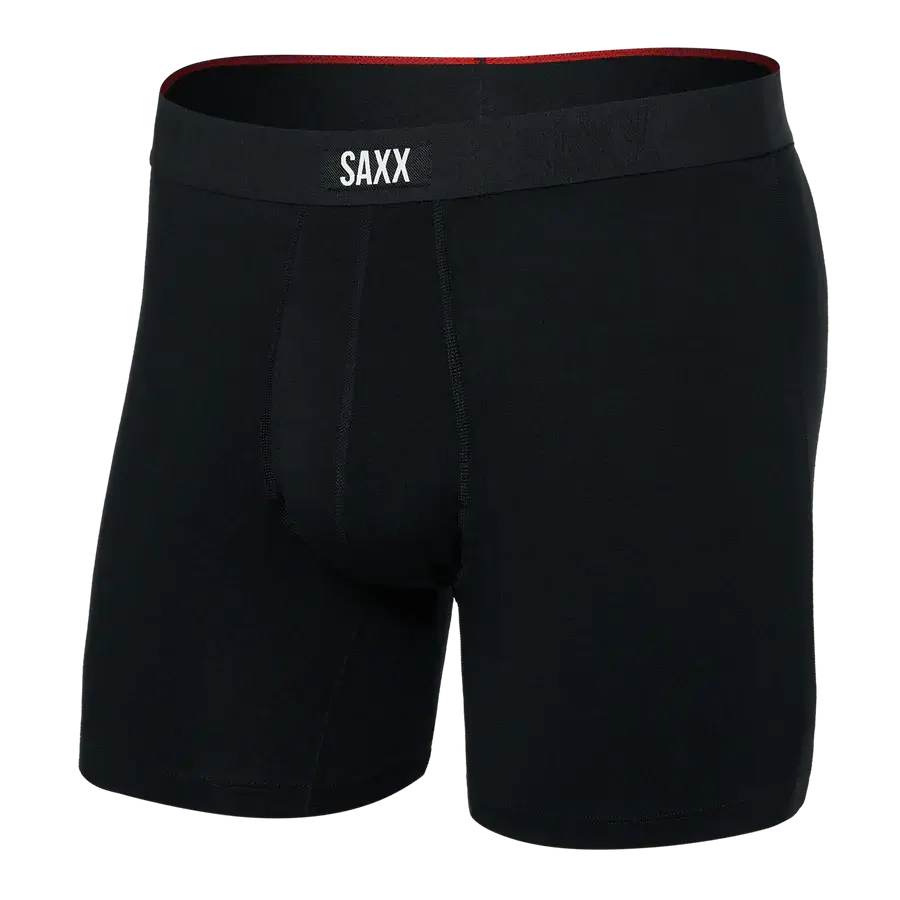 Saxx Underwear Vibe Xtra Soft Comfort Boxer Brief 6" - Black