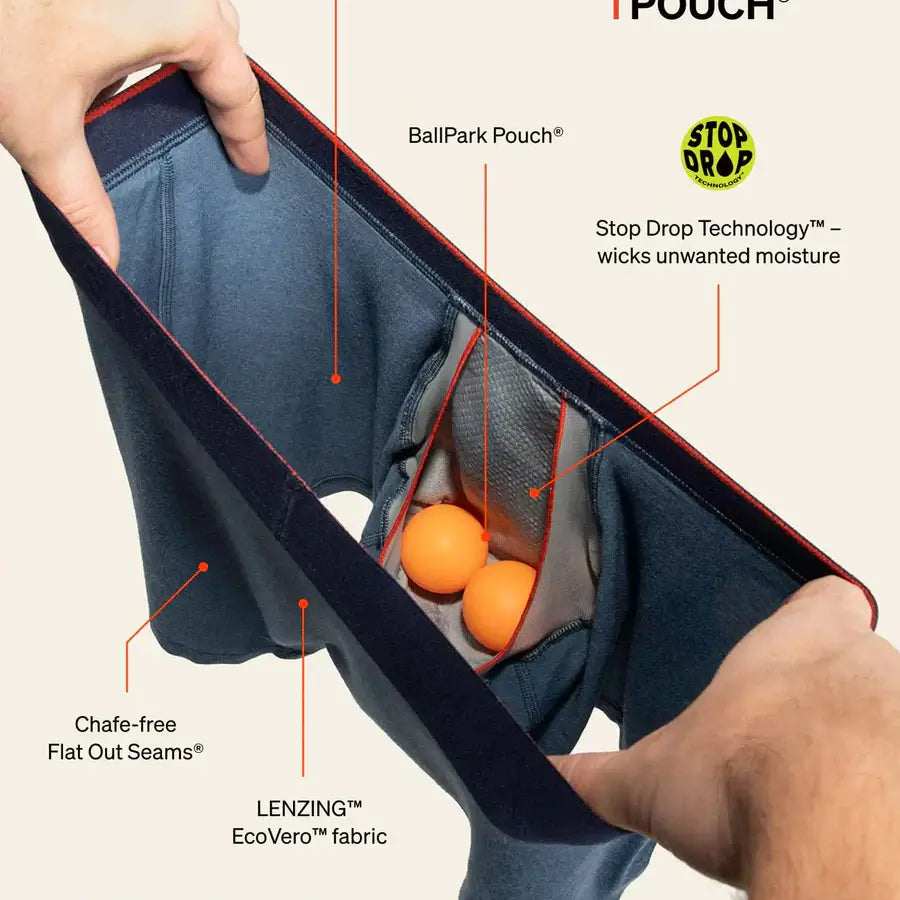 Saxx Underwear Vibe Xtra Soft Comfort Boxer Brief 6" - Lobster Boil-Tidal Blue