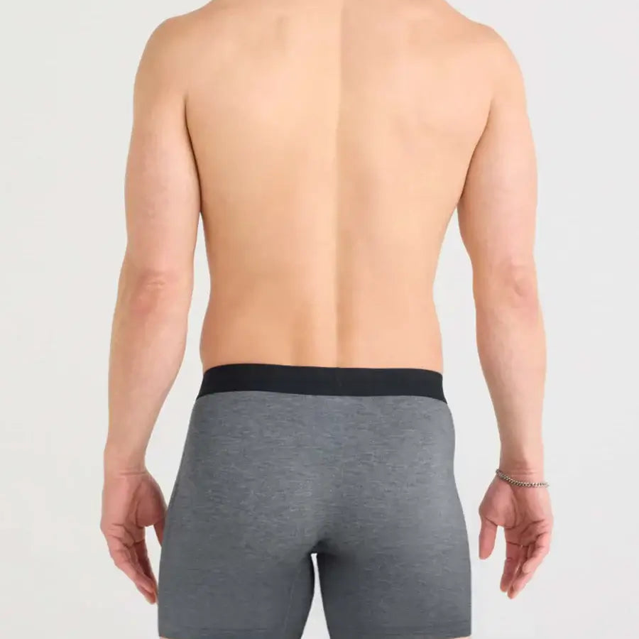 Saxx Underwear Vibe Xtra (3 Pack) Soft Comfort Boxer Brief 6" - Black/Grey/Navy