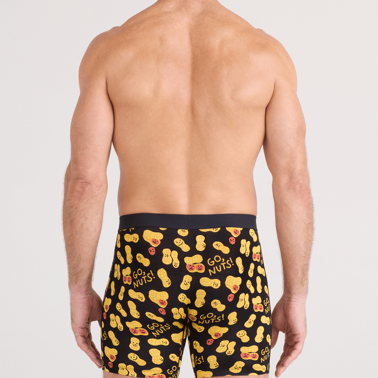 Saxx Vibe Xtra Soft Comfort Boxer Brief 6" – Go Nuts, Black