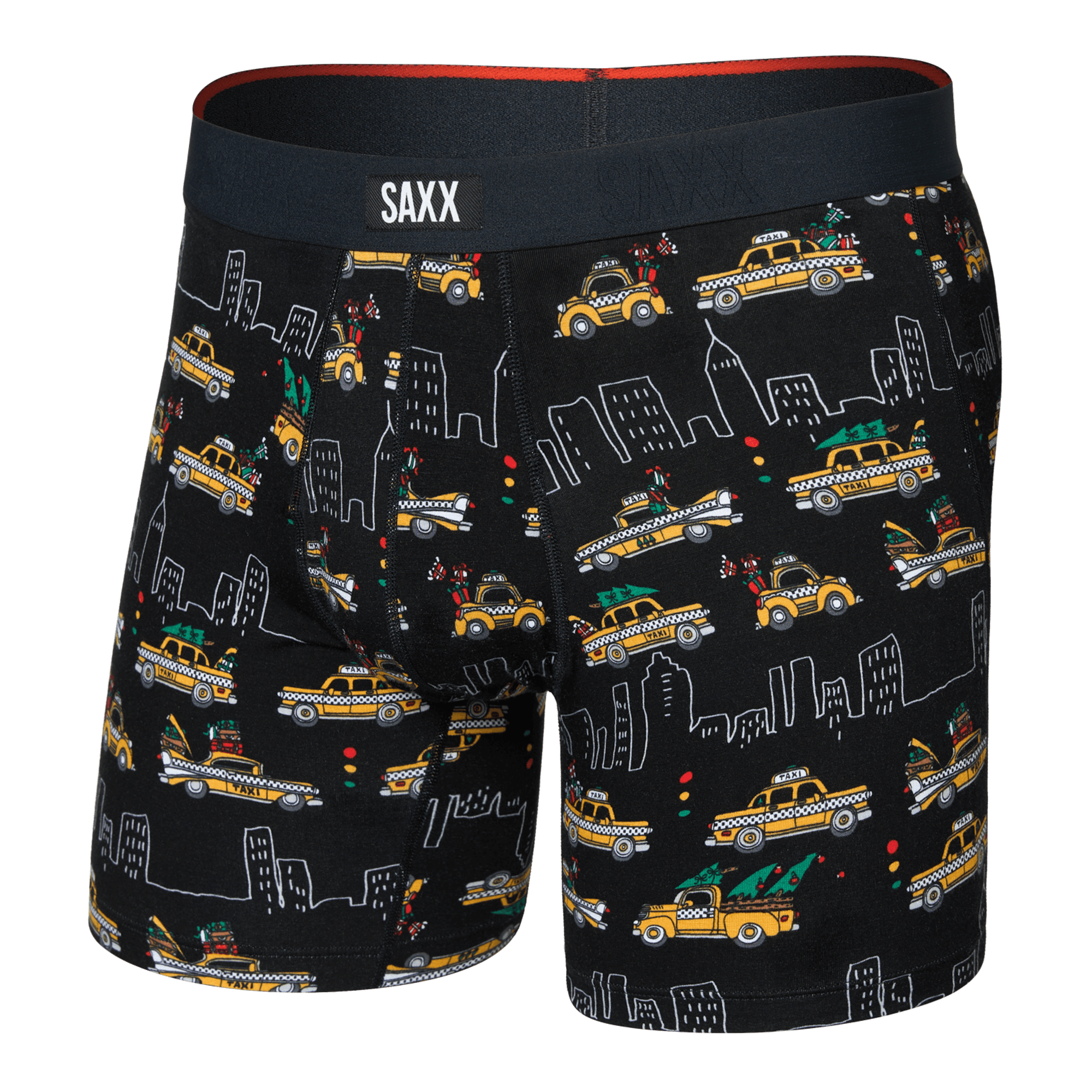 Saxx Vibe Xtra Soft Comfort Boxer Brief 6" – Hail The Holiday, Black
