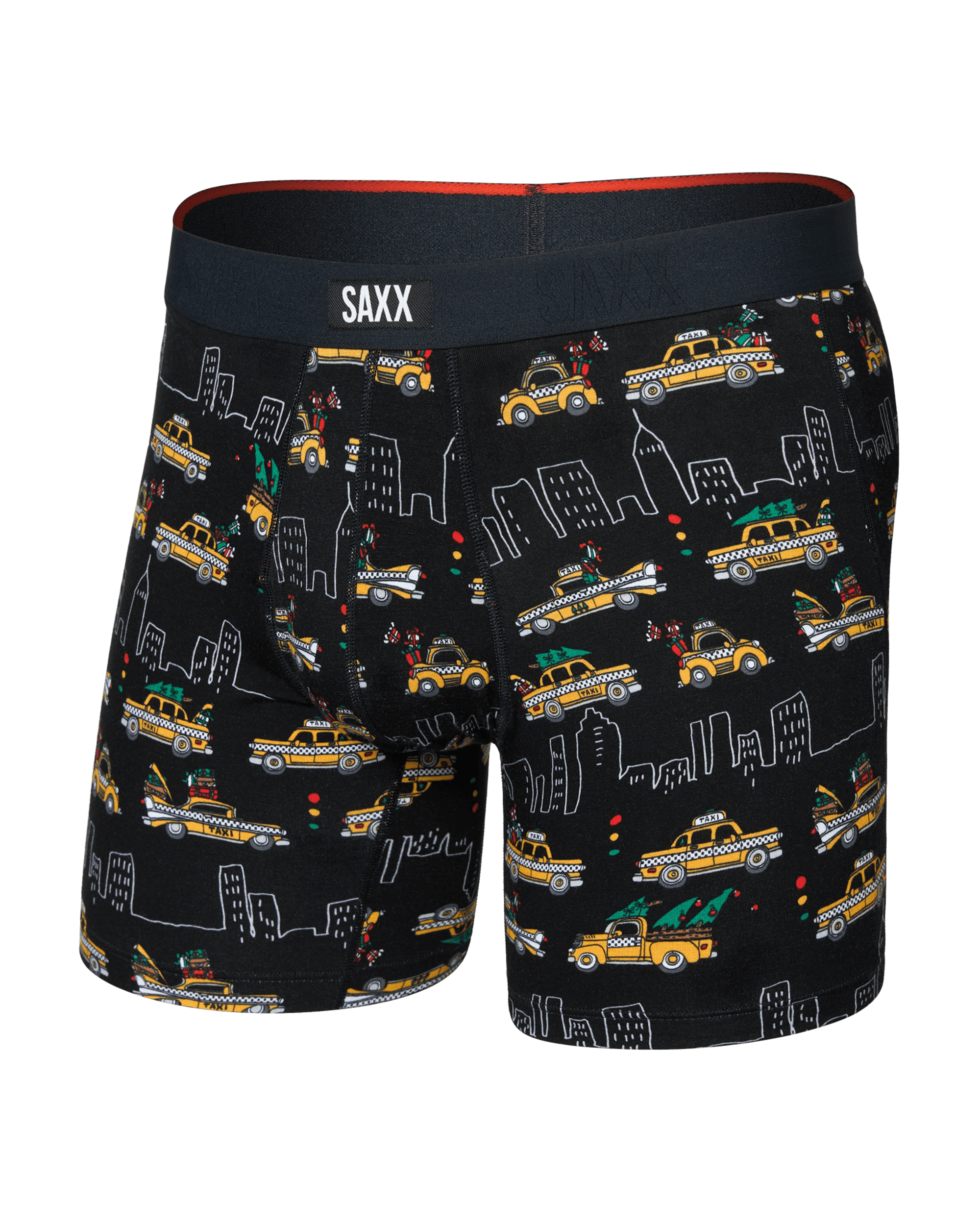 Saxx Vibe Xtra Soft Comfort Boxer Brief 6" – Hail The Holiday, Black