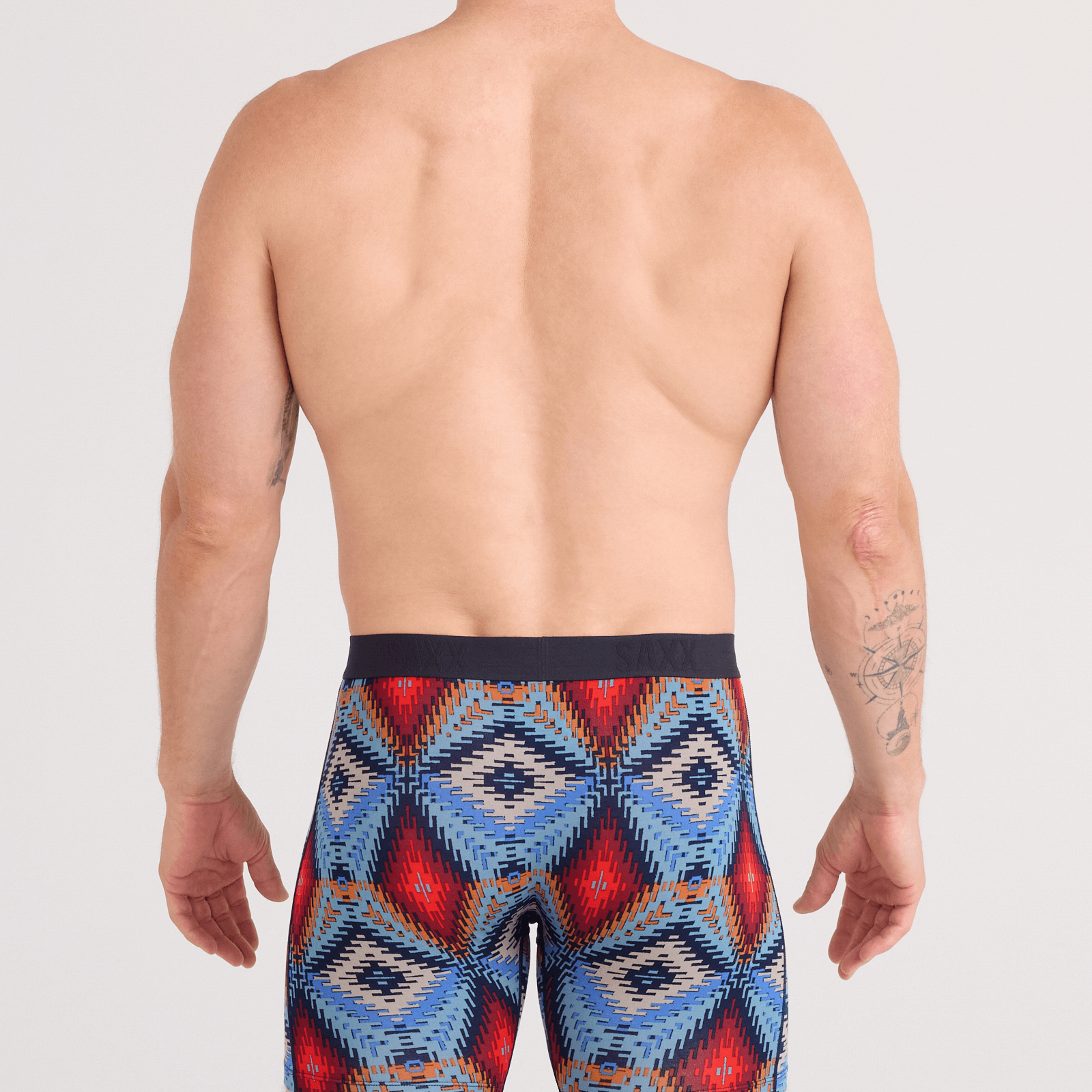 Saxx Underwear Vibe Xtra Soft Comfort Boxer Brief 6" - Mesa Mosaic, Multi