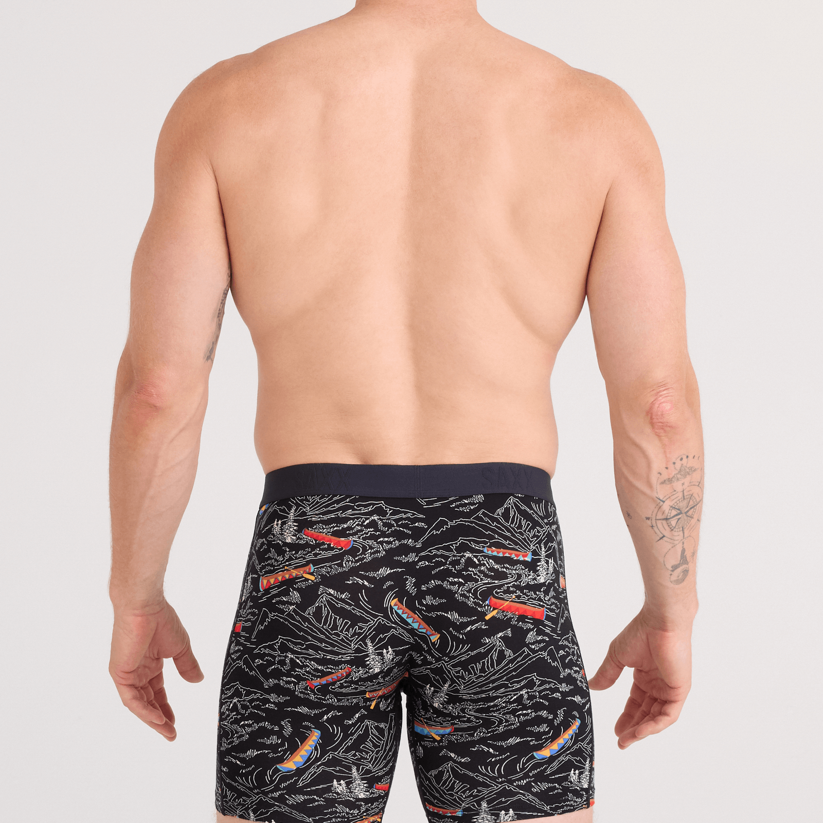 Saxx Vibe Xtra Soft Comfort Boxer Brief 6" – Rivers Bend-Black