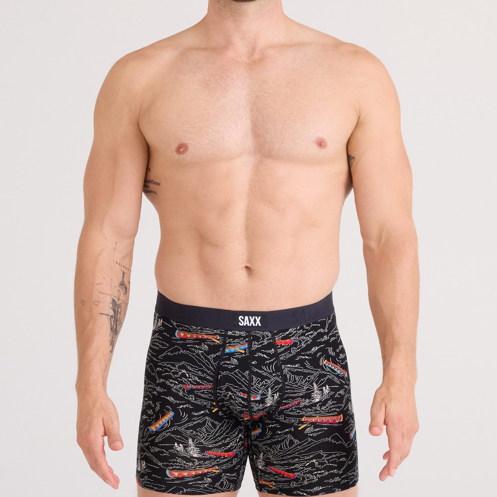 Saxx Vibe Xtra Soft Comfort Boxer Brief 6" – Rivers Bend-Black