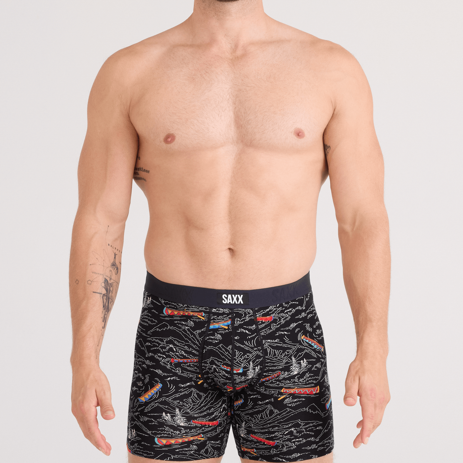 Saxx Vibe Xtra Soft Comfort Boxer Brief 6" – Rivers Bend-Black