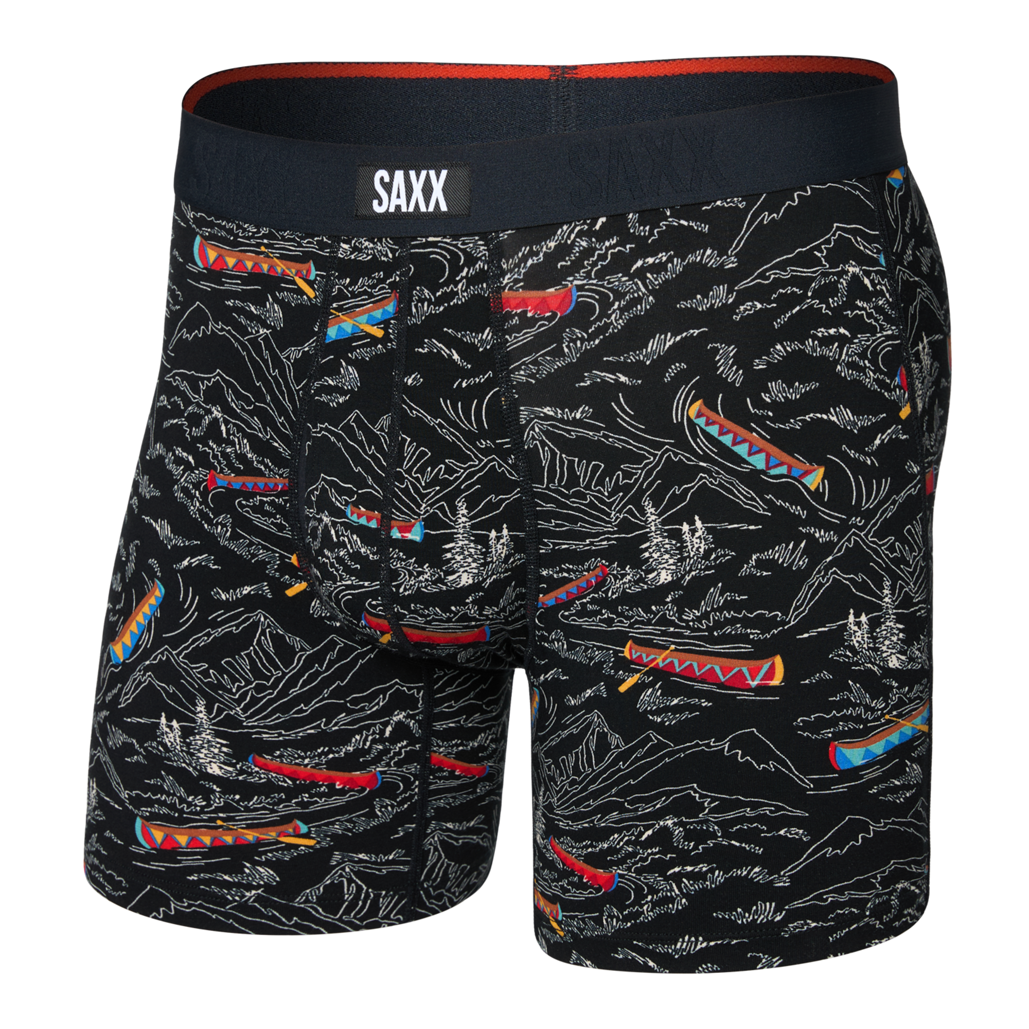 Saxx Vibe Xtra Soft Comfort Boxer Brief 6" – Rivers Bend-Black