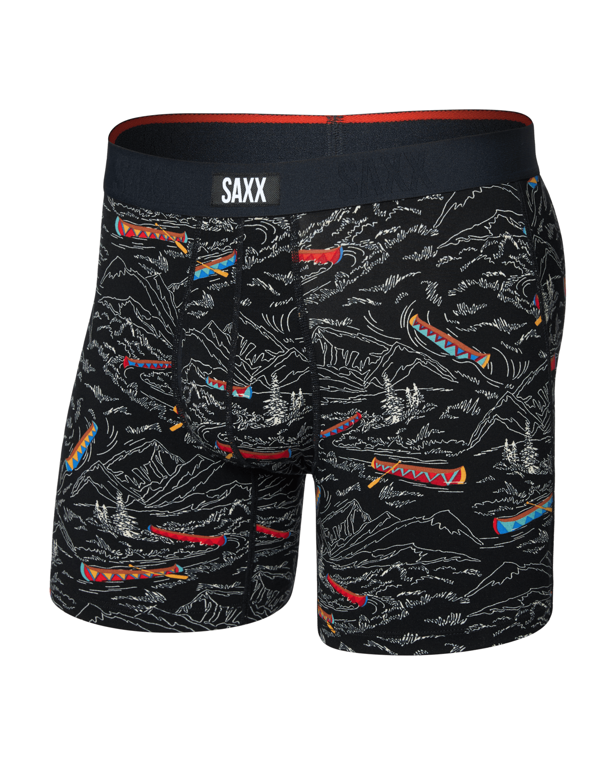 Saxx Vibe Xtra Soft Comfort Boxer Brief 6" – Rivers Bend-Black