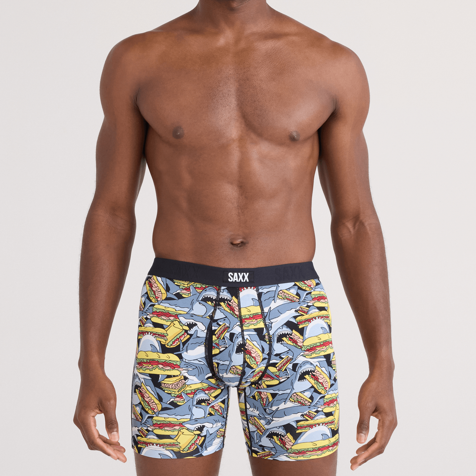 Saxx Vibe Xtra Soft Comfort Boxer Brief 6" – Shark Sub-Grey