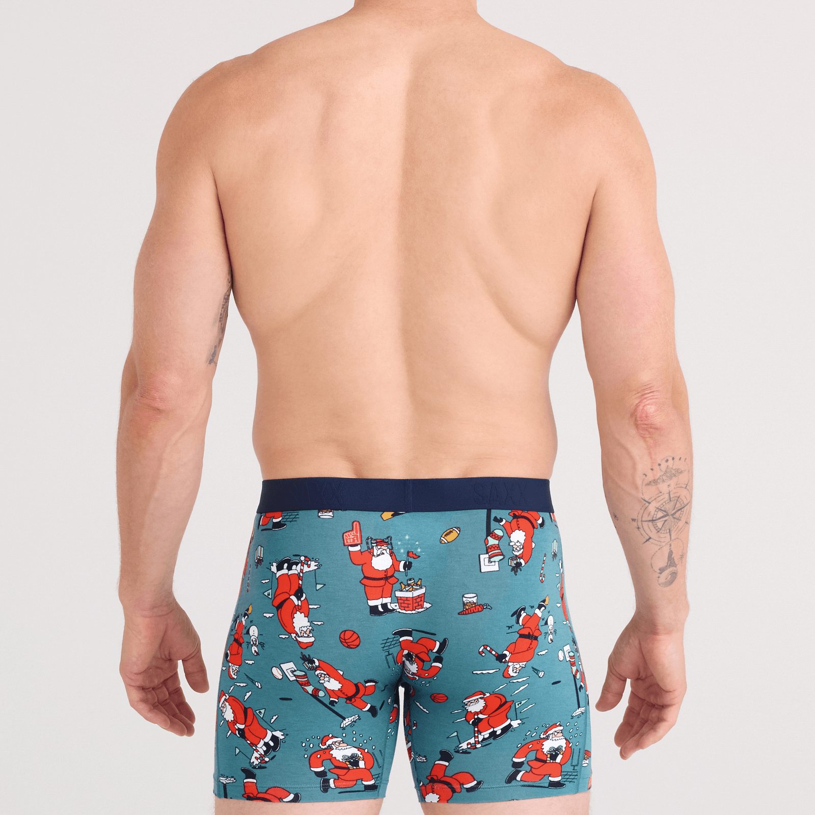 Saxx Vibe Xtra Soft Comfort Boxer Brief 6" – Santathalon- Seascape