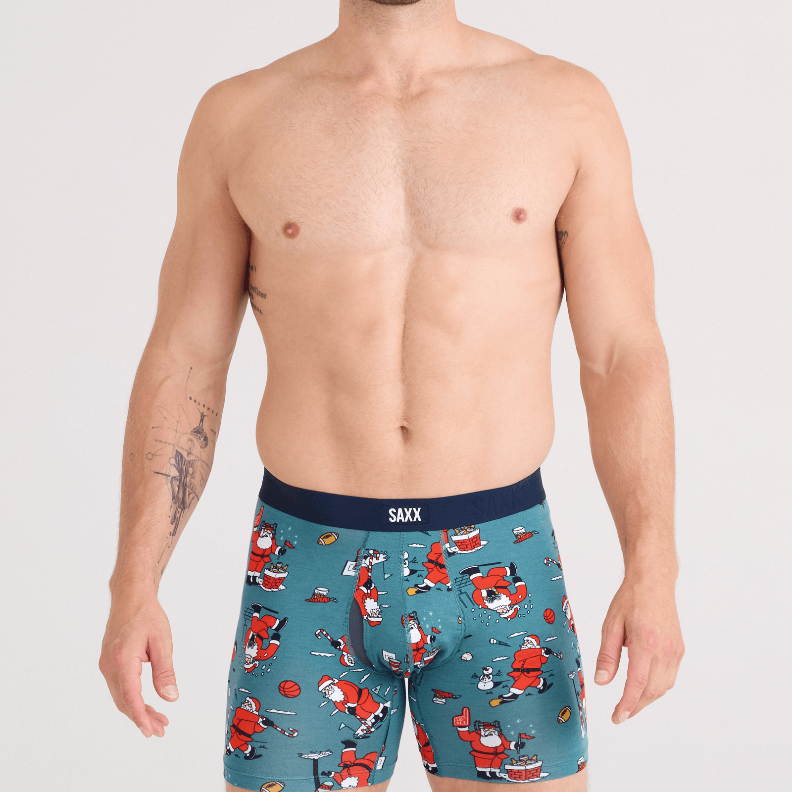 Saxx Vibe Xtra Soft Comfort Boxer Brief 6" – Santathalon- Seascape
