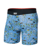 Saxx Underwear Vibe Xtra Soft Comfort Boxer Brief 6" - Take The Trail-Slate