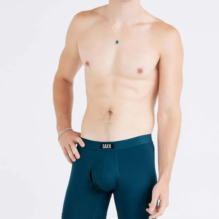 Saxx Underwear Vibe Xtra Soft Comfort Boxer Brief 6" - Hurricane